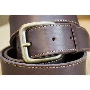 CEINTURE CUIR BRUN| La jean